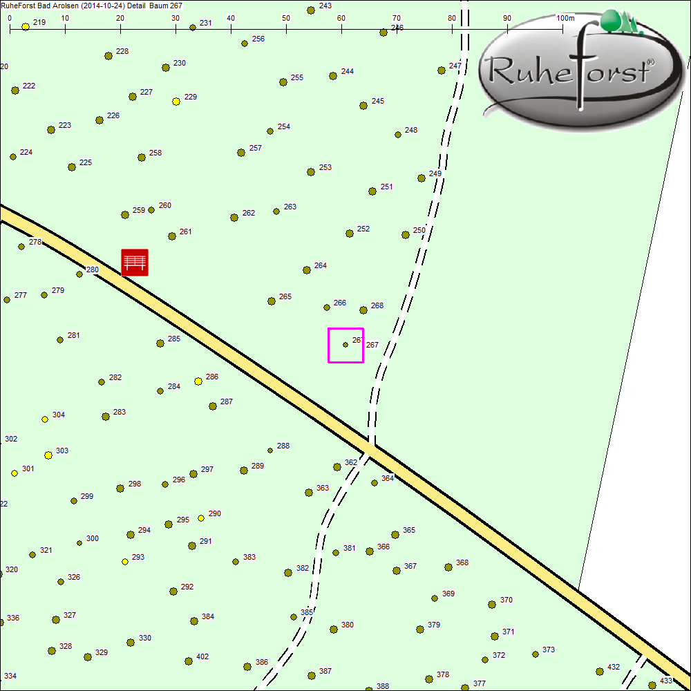 Detailkarte zu Baum 267