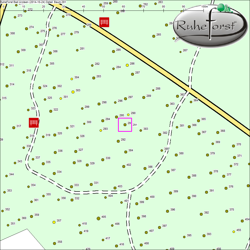 Detailkarte zu Baum 291