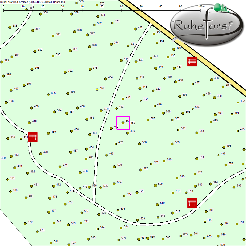 Detailkarte zu Baum 450